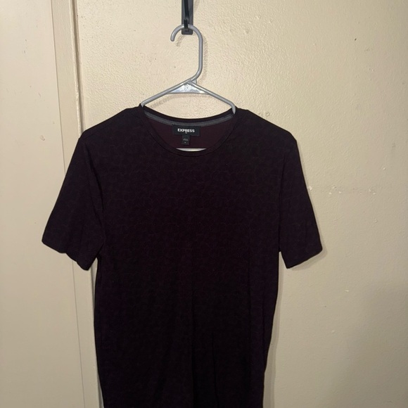 Express Men's Maroon T-Shirt - Picture 1 of 3